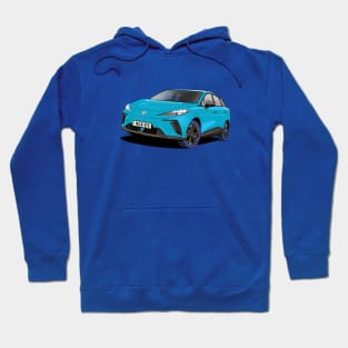 MG4 EV Electric Car in Blue Hoodie